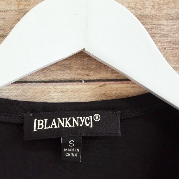 BLANKNYC Top Women’s Size Small Black Might Be Right Muscle Tank NWT - Picture 3 of 5